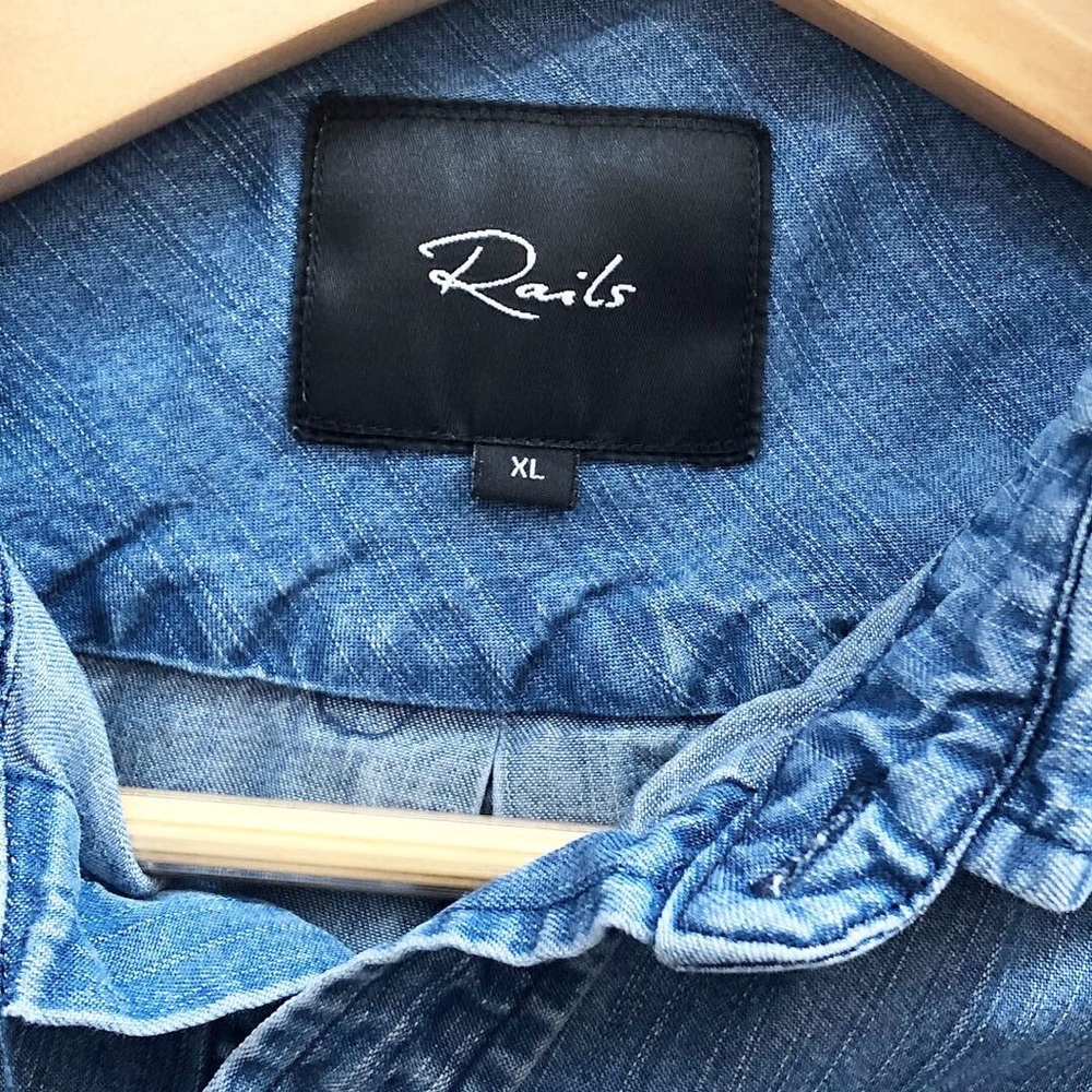 SOLR 🖤 Rails Men’s Beckford Dark Vintage Wash - Picture 6 of 8